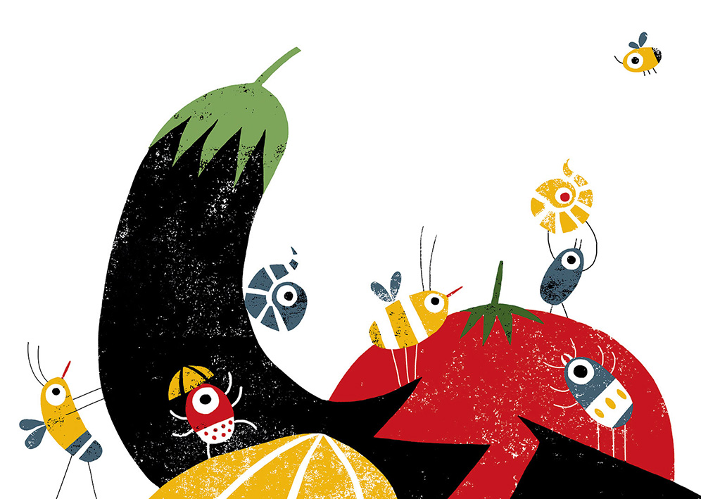Cristina Martín ilustración verduras